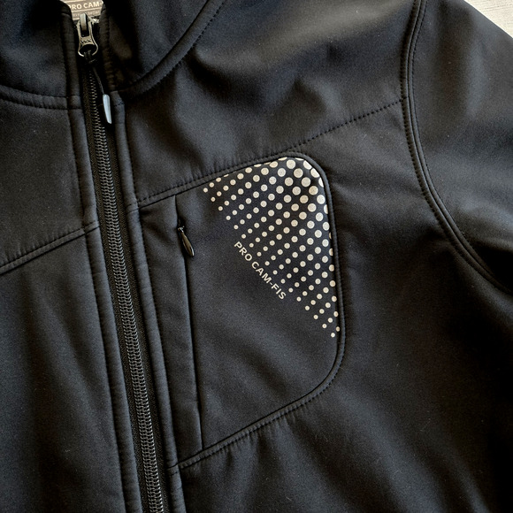 Pro Cam Fis Jacket Womens M Black Softshell Coat Outdoor Hiking Utility Gorpcore - Picture 5 of 12